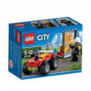 LEGO (Лего) Игрушка Город Пожарный квадроцикл 64дет., 12*9*6см