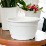 Цветочный горшок &quot;Флора&quot;, объем 0,75 л, без поддона, цвет белый
