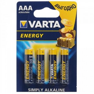 Батарейки VARTA Energy LR03 AAA (4 шт.)