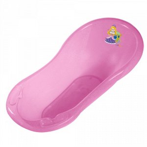 Ванна овальная 100 см. Маленькая принцесса (прозрачная,розовая с блестками ) (ОКТ)