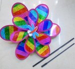Вертушка двойная Радуга с насекомыми, пакет.38см