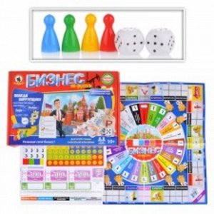 Игра экономическая "Биснес  по-русски" 47*26 см