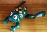 Игрушка Лягушка на бат, ,плавает 22см.кор
