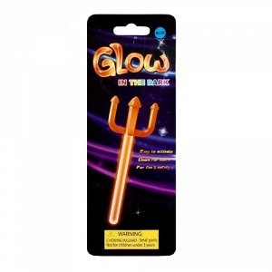 Игрушка Светящаяся неоновая палочка  "Трезубец" Glow,20 см., , бл.