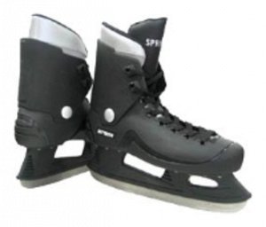 АУк143 Р-р 35--Коньки хоккейные Atemi Sprint  (пласт. ботинок), размер 35
