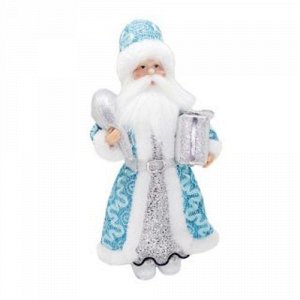 Кукла Дед Мороз 28 см, голубой.пакет
