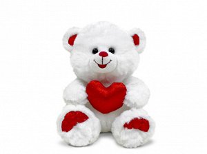 221098--Мягк. игрушка  Медведь с декоративным сердцем малый муз. 32 см