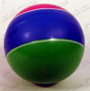 Мяч D75 мм. лак . (полоса)