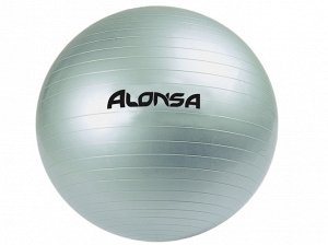 Мяч гимнастический 85 см. Alonsa/AS4 RG-4,серебряный кор25*17*10см