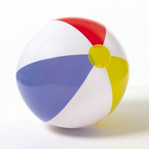 172520--Мяч надувной шестицветный 51 см., пакет
