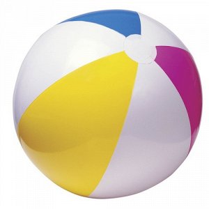 172521--Мяч надувной шестицветный 61 см., пакет