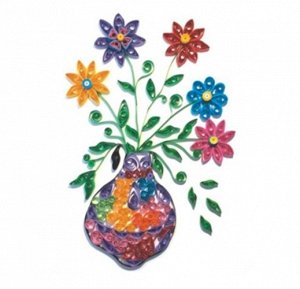 Набор для детского творчества Квиллинг "Цветы в вазе"
