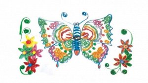 Набор для детского творчества Квиллинг "Яркая бабочка"