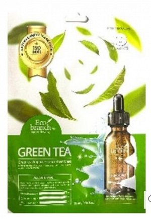 Тканевая маска экстр.Зел.чая GreenTea Essence Eco Branch Ю.Корея 25 г