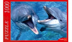 Пазлы 1000 Дельфины в лазурной воде ,кор.35,5*23,5*5 см.