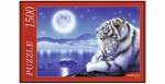 Пазлы 1500 Кентаро Нишино. Тигры и Луна 25,5*23,5*5см