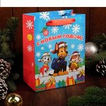 Пакет подарочный Щенячий патруль. &quot;С Новым годом!&quot; 18*23*10 см.