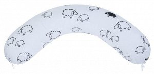 Подушка для беременных "AmaroBaby" 34*170 см. (файбер, бязь) овечки