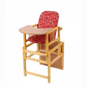 АПр1070 --Стул-стол для кормления "Слоник" регулируемая спинка, красный