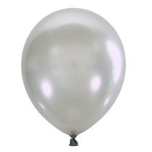 Воздушный шар 5"/13см Металлик SILVER 026 100шт