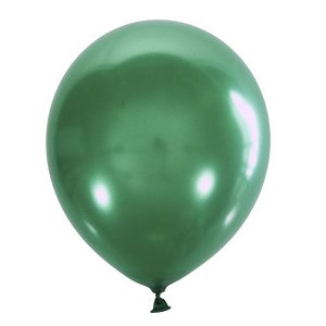 Воздушный шар 9"/23см Металлик GREEN 028 100шт