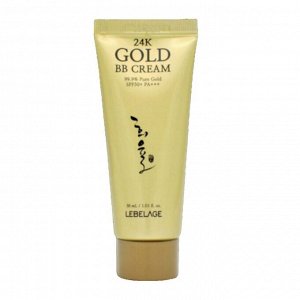 Lebelage ВВ-крем омолаживающий c экстрактом золота / 24k Gold BB Cream Spf 50+ Pa+++, 30 мл