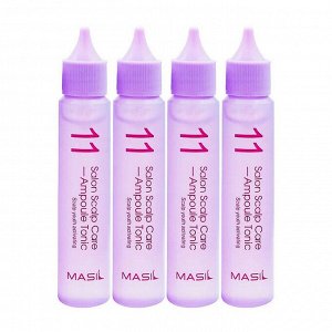 Masil Ампульный тоник для кожи головы / 11 Salon Scalp Care Ampoule Tonic, 4 шт. x 30 мл