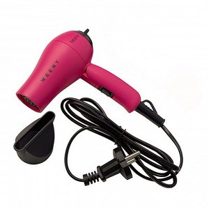 Harizma Профессиональный фен для волос складной / Weeny h10217, 1000 Вт, розовый