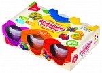 Песок радужный. Набор из 6 цветов по 140 гр, 2 формочки. LORI