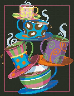 Набор (алмазная мозаика) Кофе, чай!