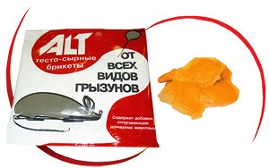 От мышей АЛТ Тесто-сырные брикеты 40 гр. (1/100)