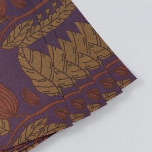 Бумага для скрапбукинга крафт "Какао на синем" плотность 180 гр 30,5х32 см