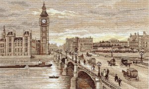 Набор для вышивания PANNA 'Золотая серия' арт. ГМ-1254 Лондон. Вестминстерский мост 25х38 см