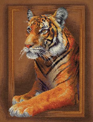 Набор для вышивания PANNA арт. Ж-0966 Благородный тигр 28,5х36 см