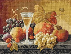 Набор для вышивания PANNA арт. Н-1234 Натюрморт с вином и фруктами 32х24,5 см