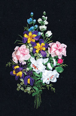Набор для вышивания лентами PANNA арт. Ц-1046 Праздник цветов 18х27 см