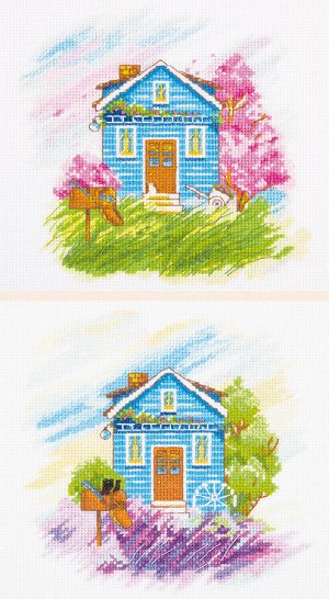 Набор для вышивания PANNA арт. ДЕ-7003 Времена года: Весна, Лето 39х18 см