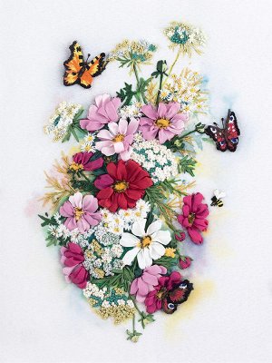 Набор для вышивания PANNA 'Живая картина' арт. ЖК-2105 Космеи и зонтики 22х31 см