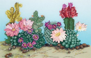 Набор для вышивания PANNA 'Живая картина' арт. ЖК-2131 Весна в пустыне 26х13,5 см