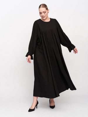 Платье с фантазийными рукавами PP29848BLK01