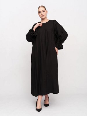 Платье с фантазийными рукавами PP29848BLK01