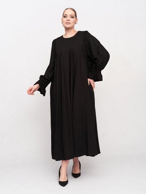 Платье с фантазийными рукавами PP29848BLK01