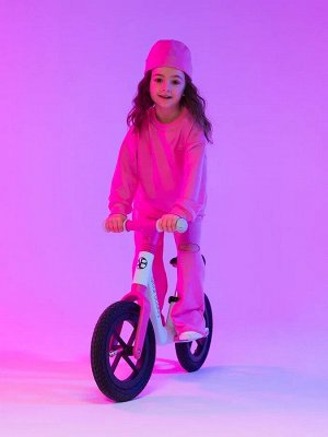 Двухколесный беговел Amarobaby Splash, бирюзовый/розовый