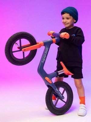 Двухколесный беговел Amarobaby Splash, бирюзовый/розовый