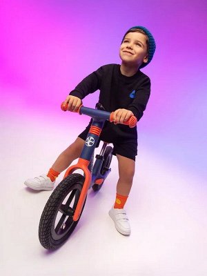Двухколесный беговел Amarobaby Splash, бирюзовый/розовый
