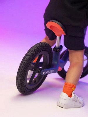 Двухколесный беговел Amarobaby Splash, бирюзовый/розовый