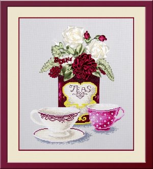 Набор для вышивания ОВЕН арт. 469 Чайная фантазия 2 25х30 см
