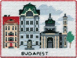 Набор для вышивания ОВЕН арт. 1058 Столицы мира. Будапешт 9х7 см