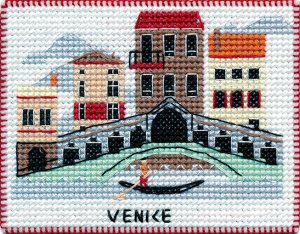 Набор для вышивания ОВЕН арт. 1060 Столицы мира. Венеция 9х7 см