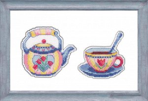 Набор для вышивания ОВЕН арт. 1085 Приятного чаепития-2 9х8 см, 7х7 см